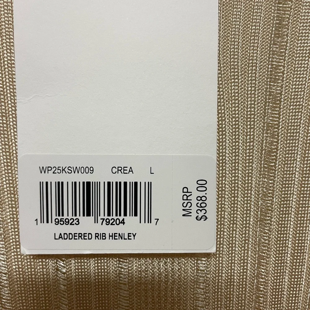 Frame Denim Beige Ribbed Top - Picture 4 of 4